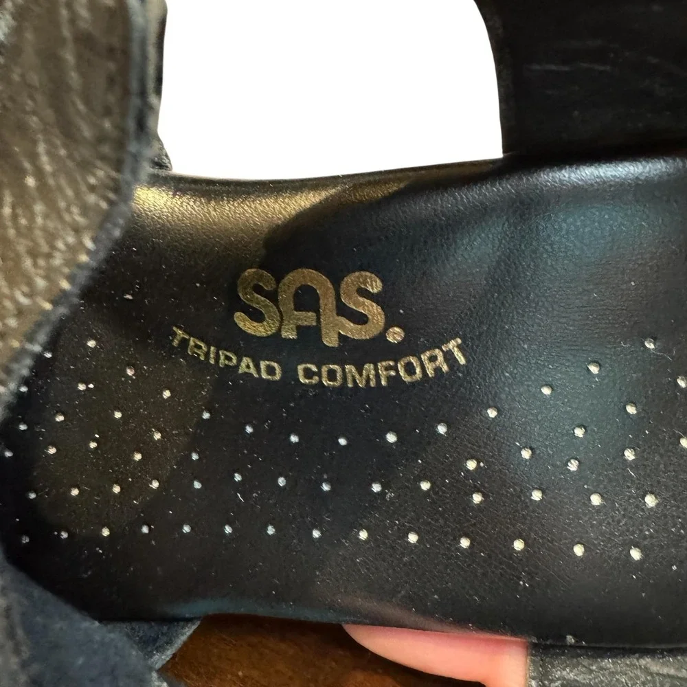 SAS Tripad Comfort‎ Shoes Womens Size 10 Wide Leather Low Heel Sandals L4 208830